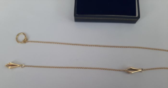 New 10kt gold pendant and chain