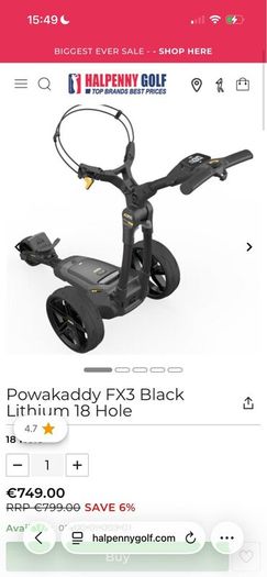 Powakaddy FX3 Brand new trolley