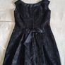 Black jaquard occasion coctail dress Image 7