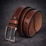 Unisex Premium Genuine Leather Belt Classic Stylish Waist Belt Durable Formal & Casual Designer Belt Image 3