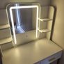 Led touch mirror Dressing table with stool Image 2