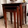 Refreshed - Mid-Century mahogany nest of 3 tables Image 7