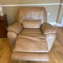Leather Reclining Sofa & Armchair Image 5