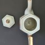 Vintage Klimax Japanese Porcelain Coffee Pot Octagonal Hand Painted 1950s Image 4