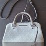 Michael Kors Savannah Small Satchel Bright White Image 3