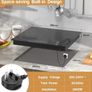 Plug in Induction Hob 60 cm Flex Zones with 13AMP Plug, Induction Hob 4 Ring Built-in Slide Control, Timer, Pause Function, Safe lock, 2800W, 220V-240V Image 2