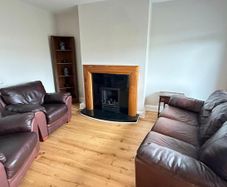 Leather Couch & 2 Armchairs