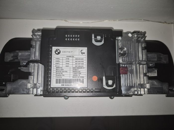 BMW F10 5 Series CID iDrive Display Screen 7"