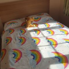 Double bed & mattress.