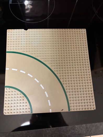 Vintage Lego road plates damaged