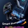 FM Transmitter, Bluetooth Wireless Radio Adapter Car Kit with 2 USB Ports Car Charger MP3 Player Support TF Card & Disk Image 3