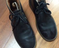 Doc ( Dr) Martens Black Leather Cabrillo Ankle Desert Boots -Size 9