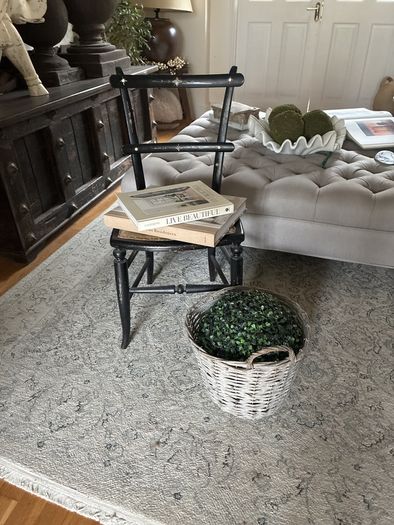 Hitchcock chair ebonised