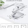 Laptop Stand, Ergonomic Foldable Computer Stand with Adjustable Height, Ventilated Aluminium Alloy Laptop Riser Desktop Book Stands Compatible with MacBook Air Pro Image 5
