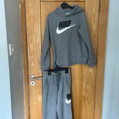 Grey Nike Tracksuit Size Large Kids