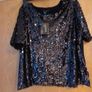 Primark  Navy  Sequins /Knit Top. S.16.    B.N.W.T. Image 2