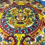 Hand Painted Mayan Calendar Bowl Image 4