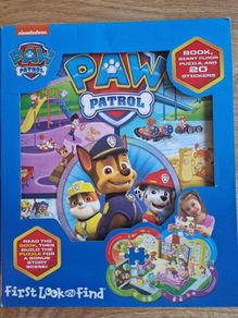 Paw Patrol giant floor jigsaw & book set