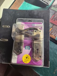 Brass door handles x3