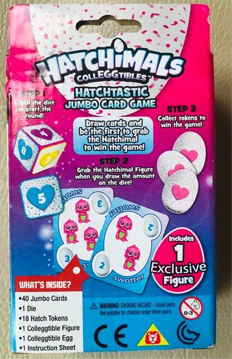 Hatchimals CollEGGtibles Jumbo Card Game w/ 1 Exclusive Figure Egg
