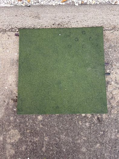 Rubber Tile 30mm Green 500mm x 500mm