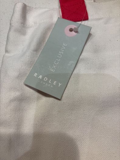 Brand New Radley "Hapoy Travels " White and Pink Tote Bag