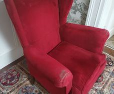 2 Vintage Wingback Armchairs