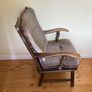 Classic Vintage Upholstered Armchair | Solid Wood Frame Image 4