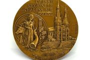 Vintage Heavy Bronze French Medal By Roland Irolla