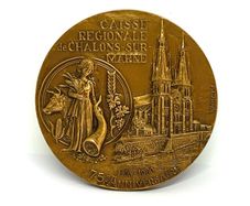Vintage Heavy Bronze French Medal By Roland Irolla