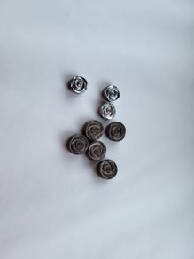 Hematite roses 8mm and 10mm. Gemstone beads