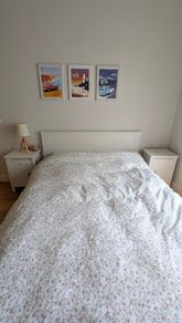 King Bed Frame + Matching Bedside Lockers