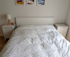 King Bed Frame + Matching Bedside Lockers