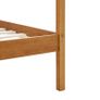Canopy Bed Frame Honey Brown Solid Pine Wood 120x200 cm Image 6