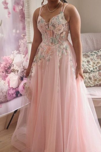 Stunning Light Coral Debs Dress