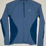 Asics Ladies Long Sleeve 1/4 Zip Top Size Large Image 2
