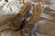 Steve Madden Silver heels size 41