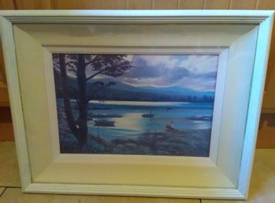 oil painting print high grade box framed