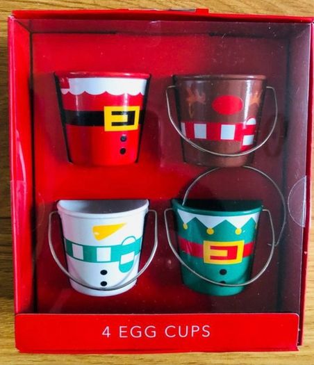 Christmas styled egg cups
