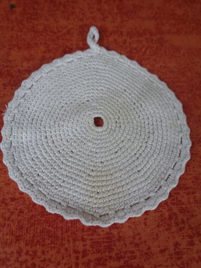 Vintage Cotton Crochet Pot Holder for Sale