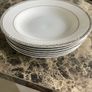 6 royal doulton  platinum soup bowls Image 2