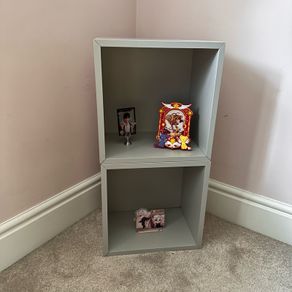 2 IKEA EKET Cube Shelves 35x25x35 cm Grey