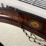 Antique Oval Mahogany Wall Mirror with Inlay & Bevelled Glass Image 3