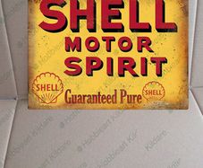 Shell oil Classic car garage tin metal sign