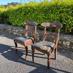 vintage solid wood chairs