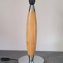 Vintage beech & chrome table lamp Image 2