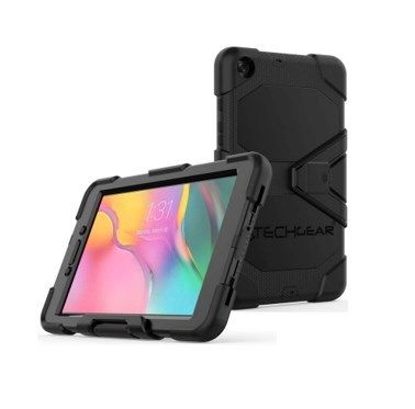 TECHGEAR G-SHOCK New Samsung Galaxy Tab A 8.0" 2019 Case (SM-T290 / SM-T295) Tough Rugged HEAVY DUTY, Armour Shockproof Survival Case with Stand