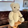 Vintage Long Teddy with Original Amber Glass Eyes 1950s Image 2