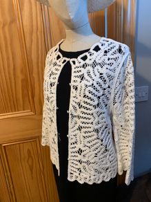 Brand New Joseph Ribkoff white/vanilla crochet coverall