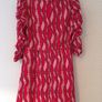 SAVIDA Wildfire Printed Midi Dress New RED Image 3
